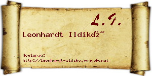 Leonhardt Ildikó névjegykártya